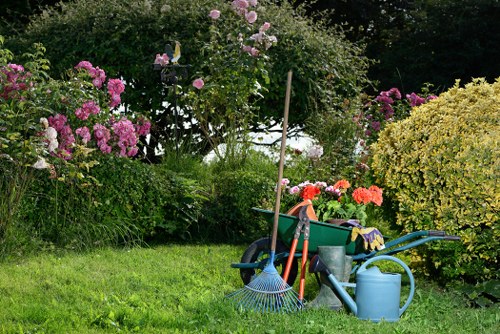 Gardeners Selhurst using protective equipment during outdoor work